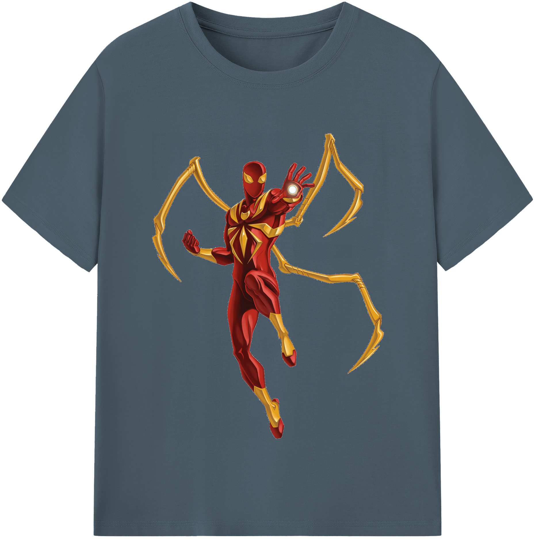 （画像用） Spider Man スパイダーマン 綿100％半袖Tシャツ（フロントプリント）